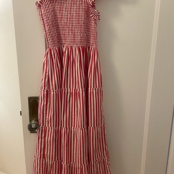 Hill House The Ellie Nap Dress Cherry Stripe - Picture 2 of 5